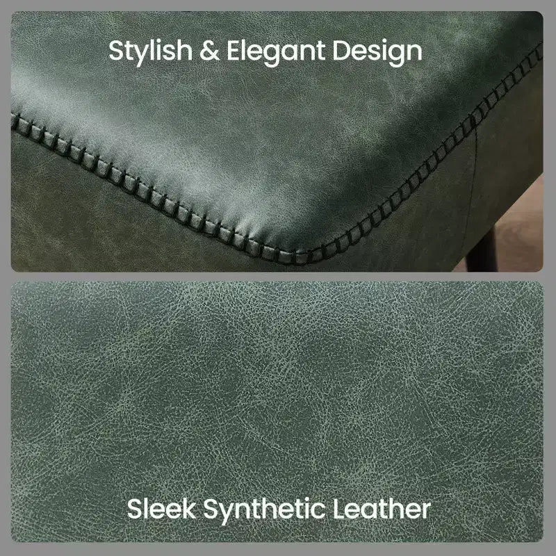Banc pour entrée ou chambre, banc de bout de lit, pouf de rangement en similicuir avec surpiqûres, charge maximale de 660 lb