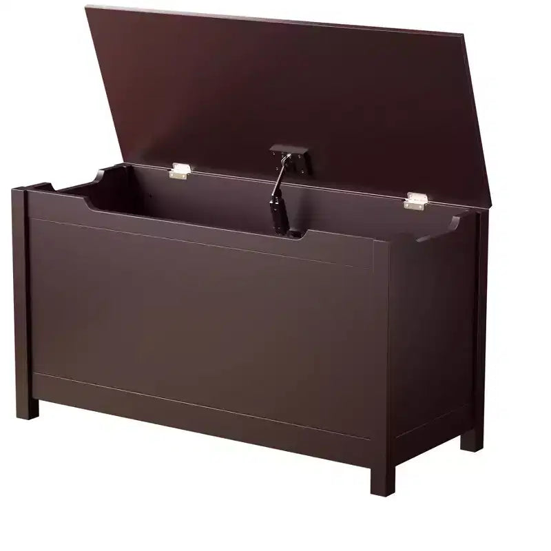 Coffre à jouets de 32W pour enfants, banc de rangement et tabouret de lit avec couvercle à charnières de sécurité, pour les 2 ans et plus