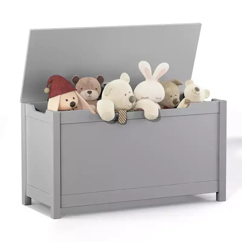 Coffre à jouets de 32W pour enfants, banc de rangement et tabouret de lit avec couvercle à charnières de sécurité, pour les 2 ans et plus