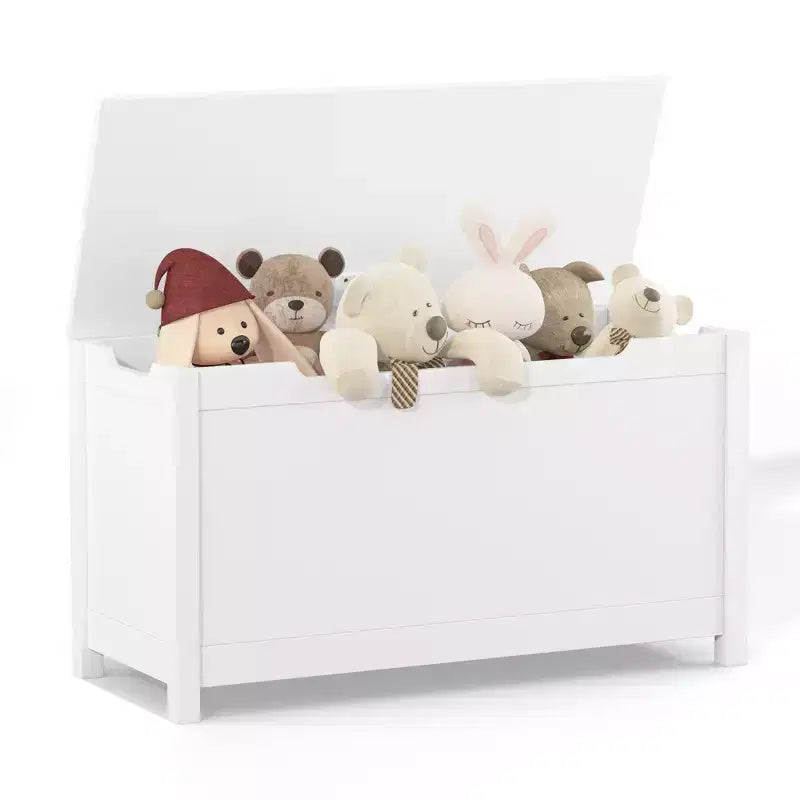 Coffre à jouets de 32W pour enfants, banc de rangement et tabouret de lit avec couvercle à charnières de sécurité, pour les 2 ans et plus