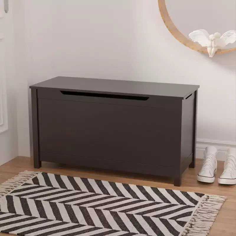 Coffre à jouets de 32W pour enfants, banc de rangement et tabouret de lit avec couvercle à charnières de sécurité, pour les 2 ans et plus