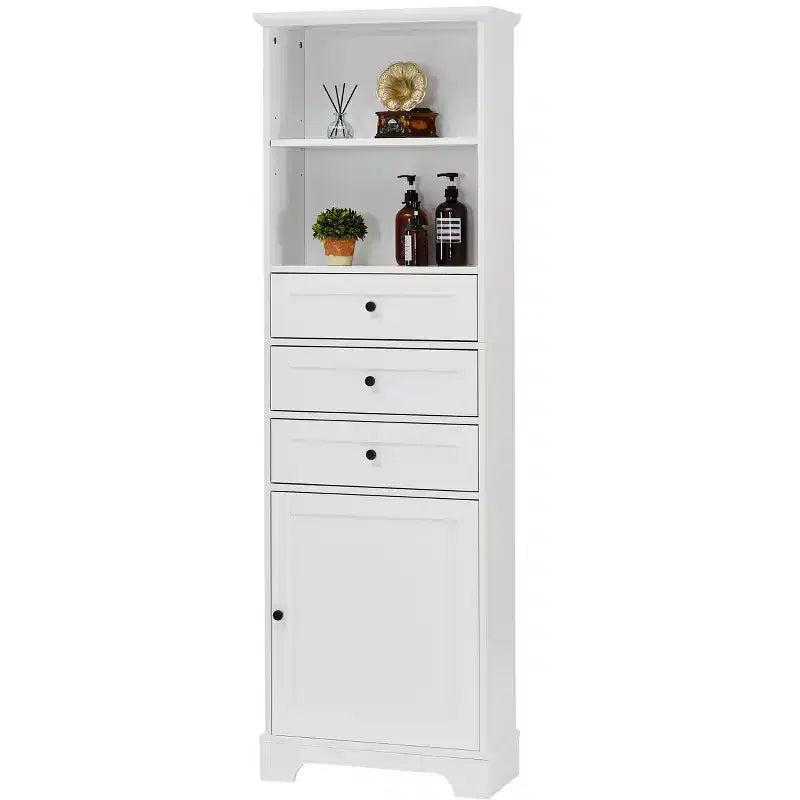 Meuble de rangement haut de 67H&amp;68H avec tiroirs et étagères réglables pour la salle de bain, la cuisine et le salon