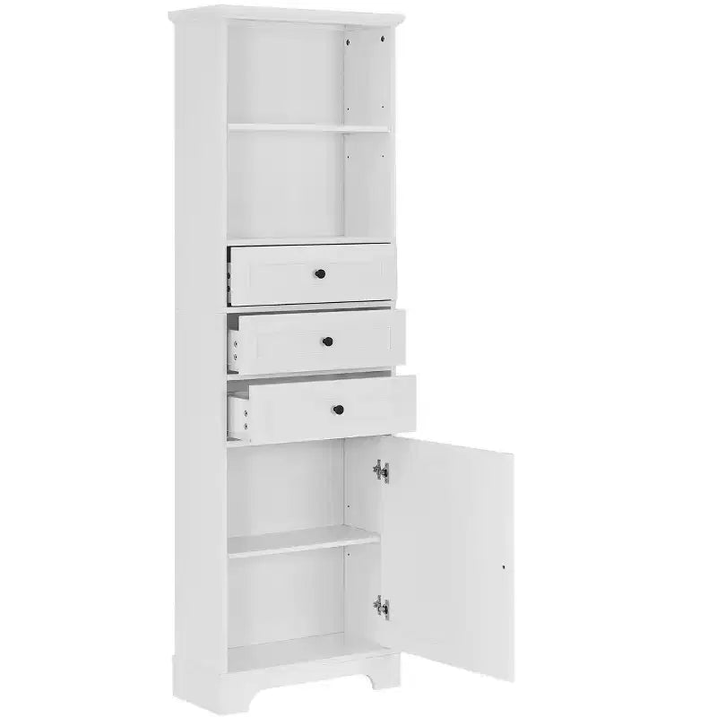 Meuble de rangement haut de 67H&amp;68H avec tiroirs et étagères réglables pour la salle de bain, la cuisine et le salon