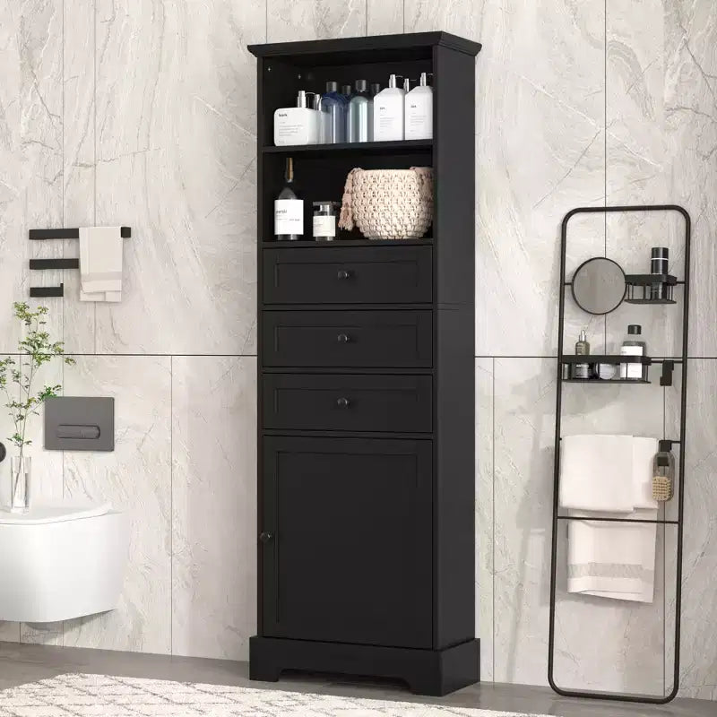 Meuble de rangement haut de 67H&amp;68H avec tiroirs et étagères réglables pour la salle de bain, la cuisine et le salon