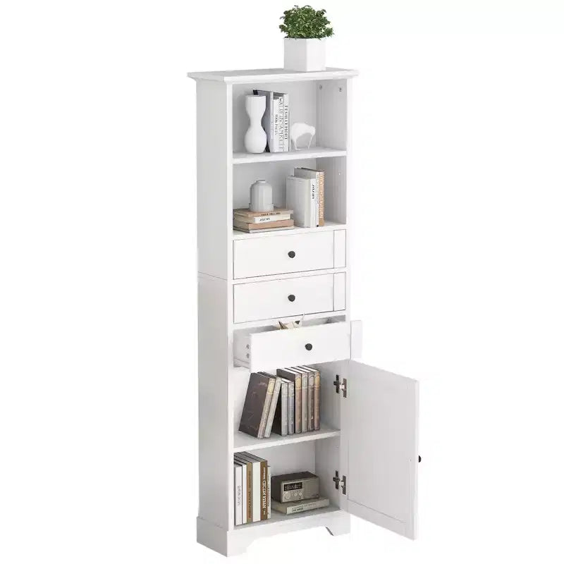 Meuble de rangement haut de 67H&amp;68H avec tiroirs et étagères réglables pour la salle de bain, la cuisine et le salon