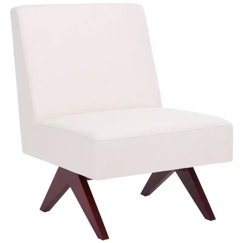 Fauteuil d’appoint blanc de style scandinave moderne