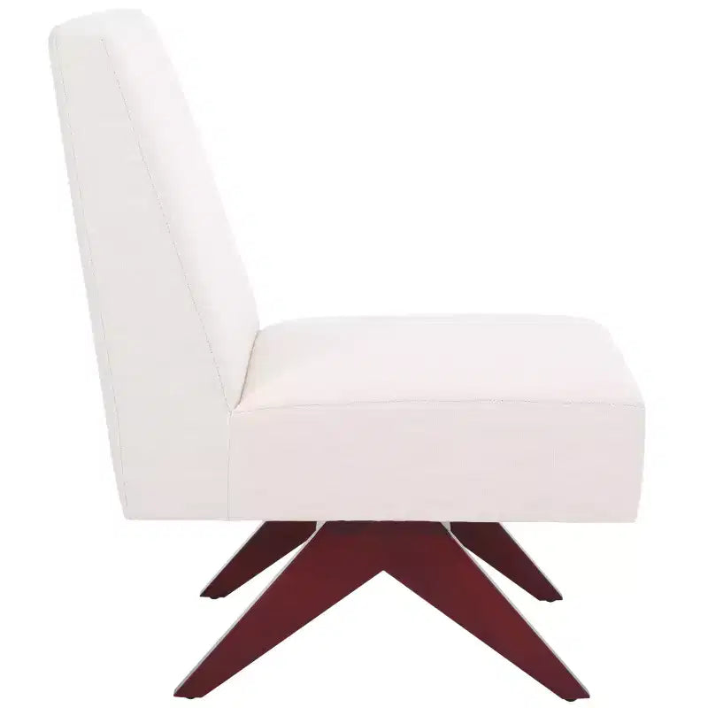 Fauteuil d’appoint blanc de style scandinave moderne