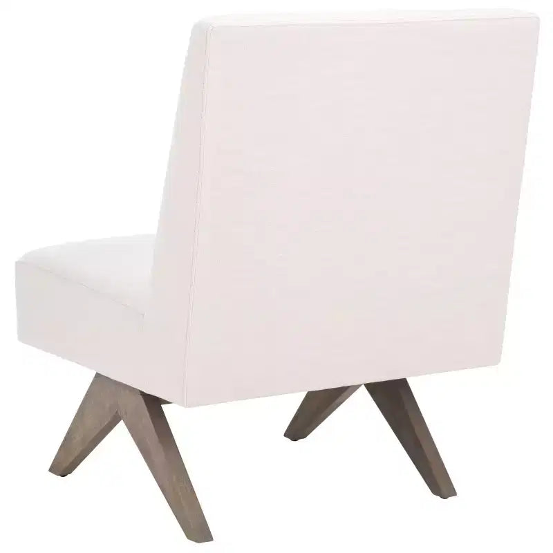 Fauteuil d’appoint blanc de style scandinave moderne