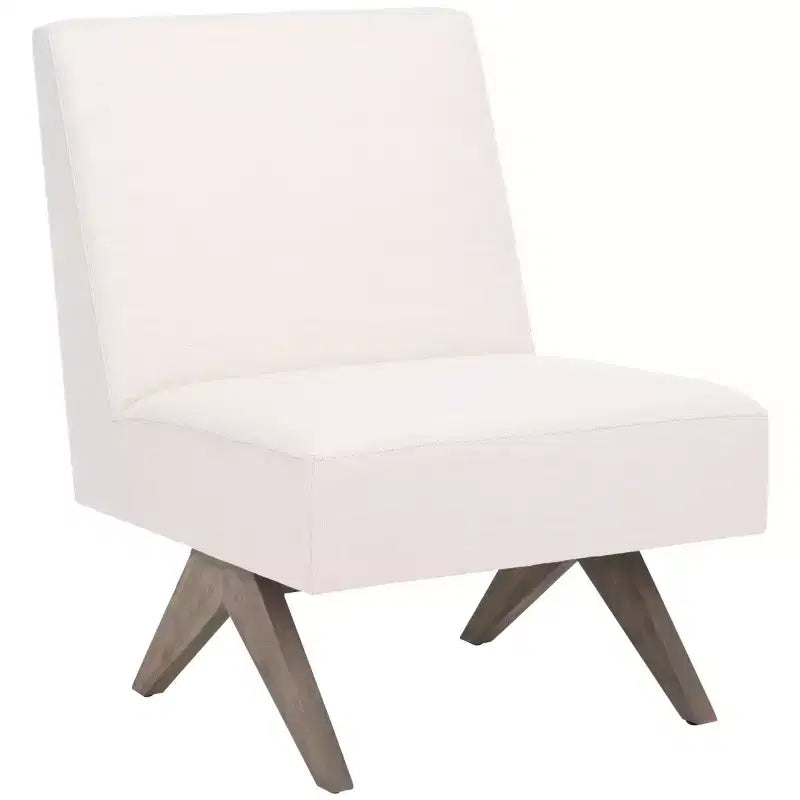 Fauteuil d’appoint blanc de style scandinave moderne