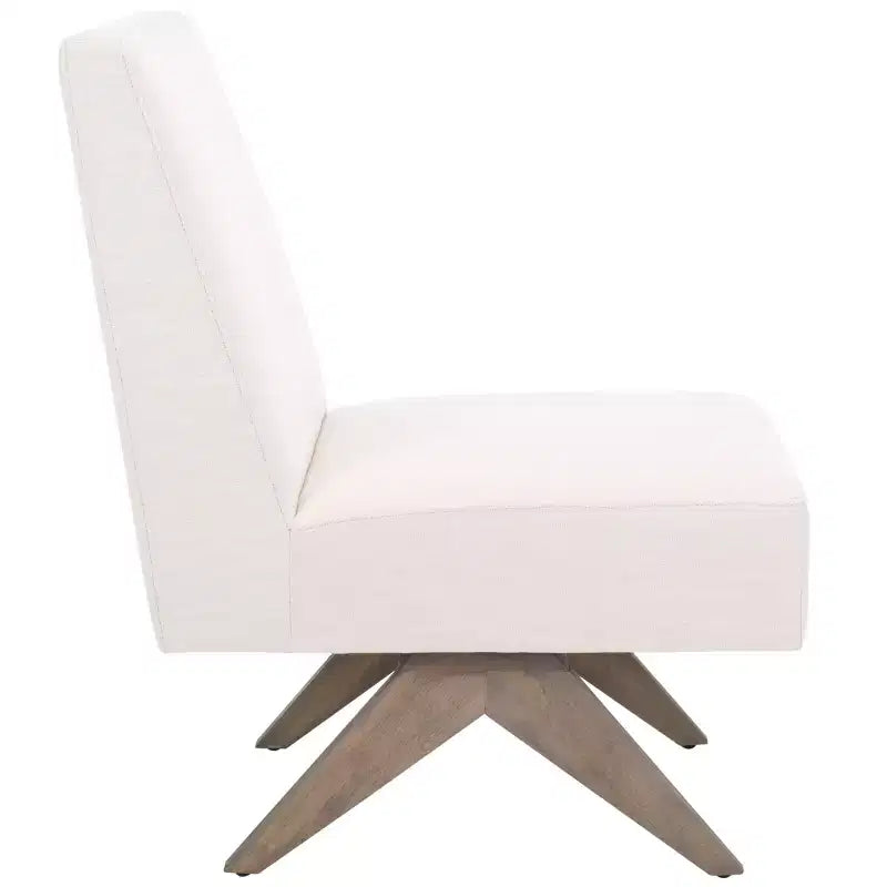 Fauteuil d’appoint blanc de style scandinave moderne