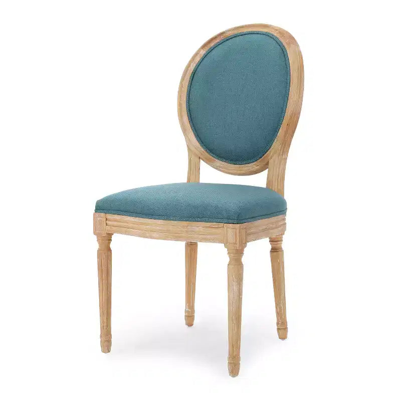 Chaises de salle à manger rembourrées de style maison de campagne française (lot de 2)