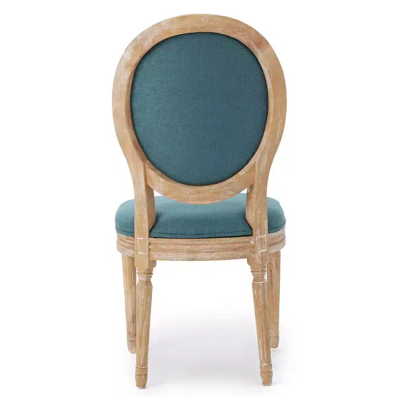 Chaises de salle à manger rembourrées de style maison de campagne française (lot de 2)
