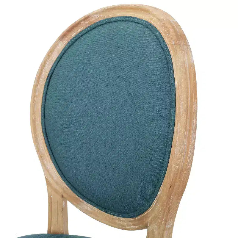 Chaises de salle à manger rembourrées de style maison de campagne française (lot de 2)