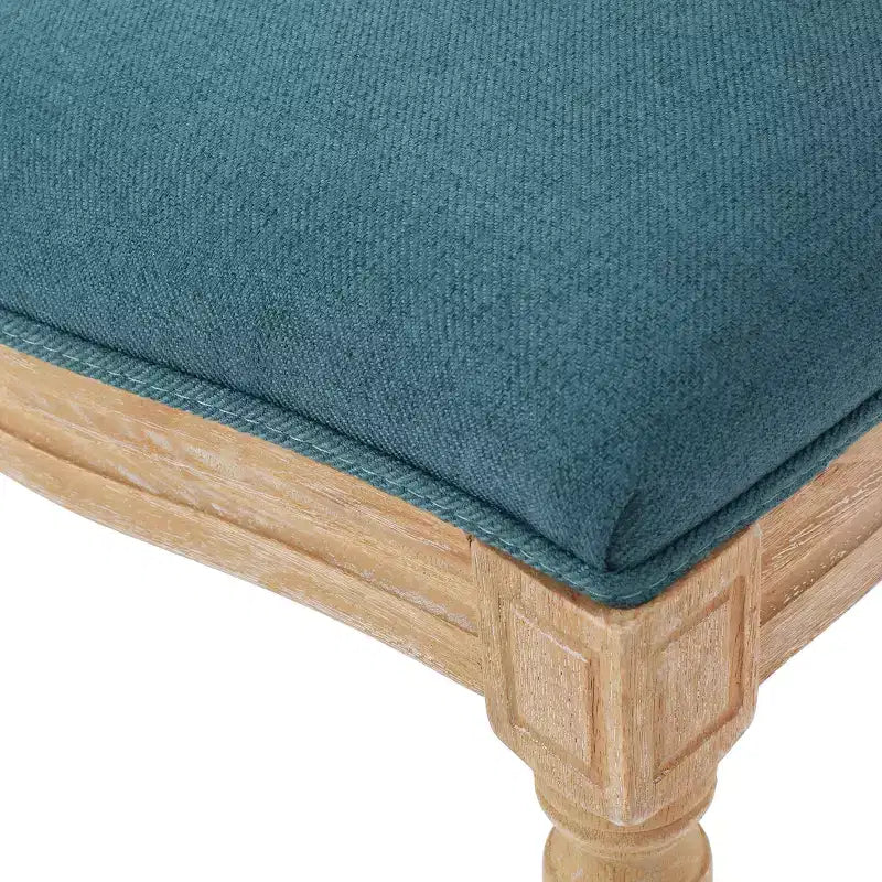 Chaises de salle à manger rembourrées de style maison de campagne française (lot de 2)