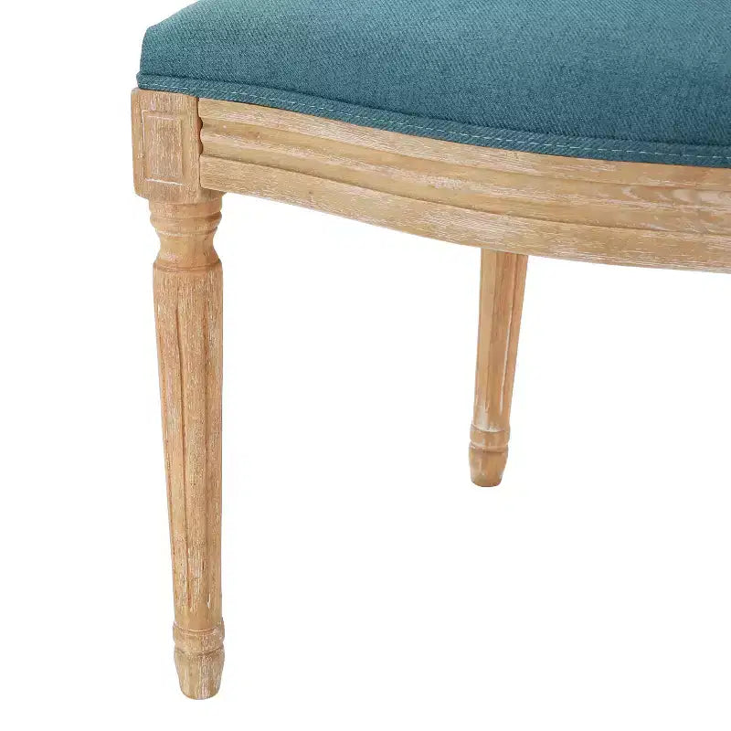 Chaises de salle à manger rembourrées de style maison de campagne française (lot de 2)