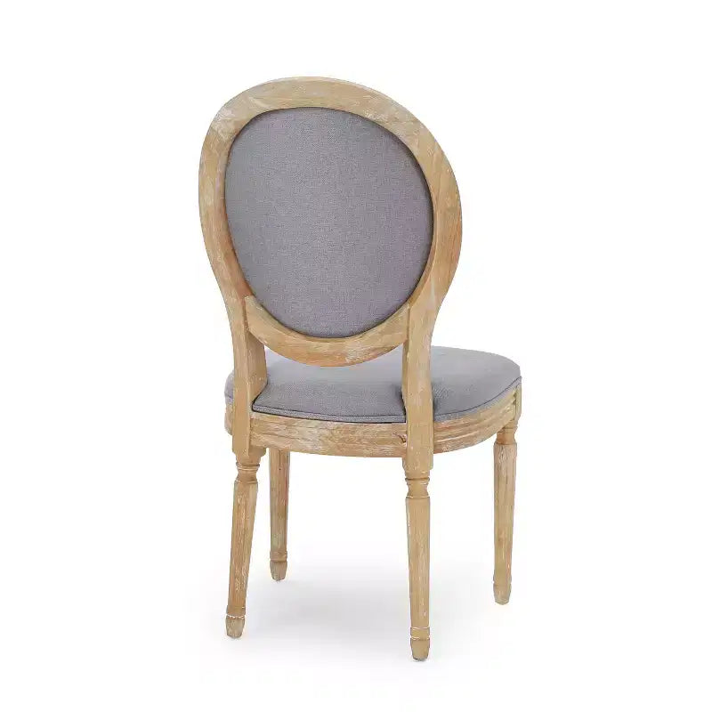 Chaises de salle à manger rembourrées de style maison de campagne française (lot de 2)