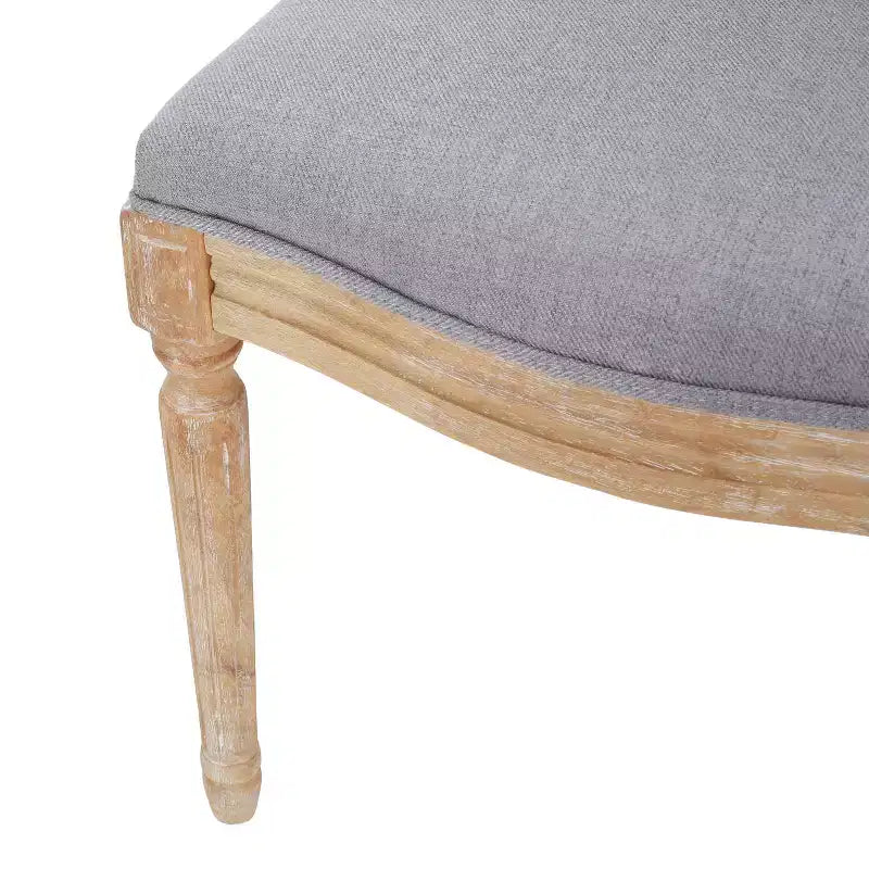 Chaises de salle à manger rembourrées de style maison de campagne française (lot de 2)