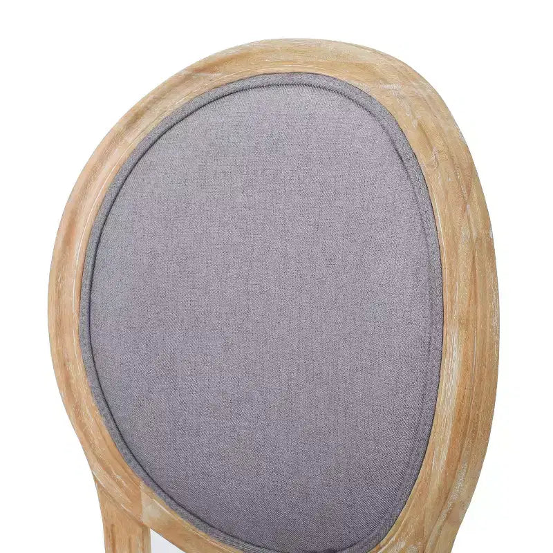 Chaises de salle à manger rembourrées de style maison de campagne française (lot de 2)