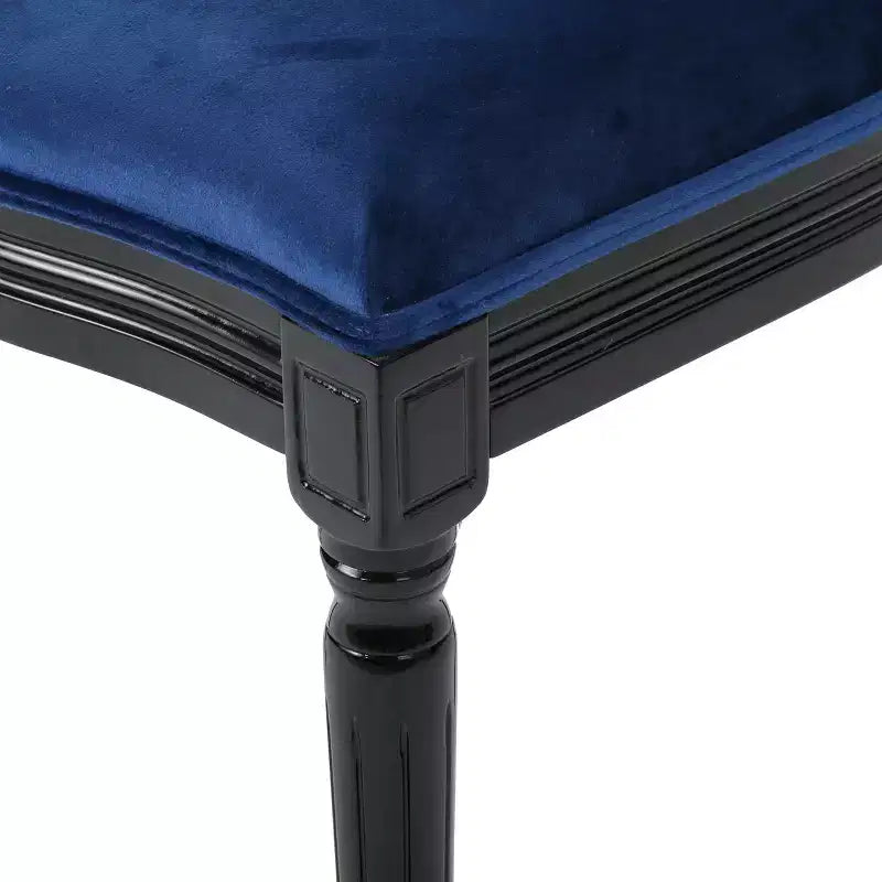 Chaises de salle à manger rembourrées de style maison de campagne française (lot de 2)