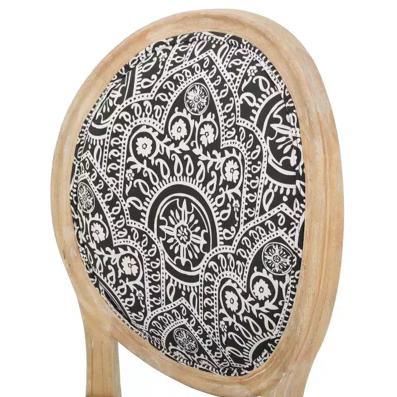 Chaises de salle à manger rembourrées de style maison de campagne française (lot de 2)