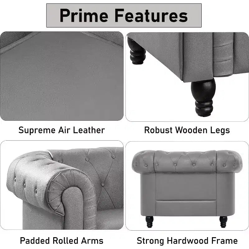 Fauteuil d’appoint capitonné de style moderne et minimaliste
