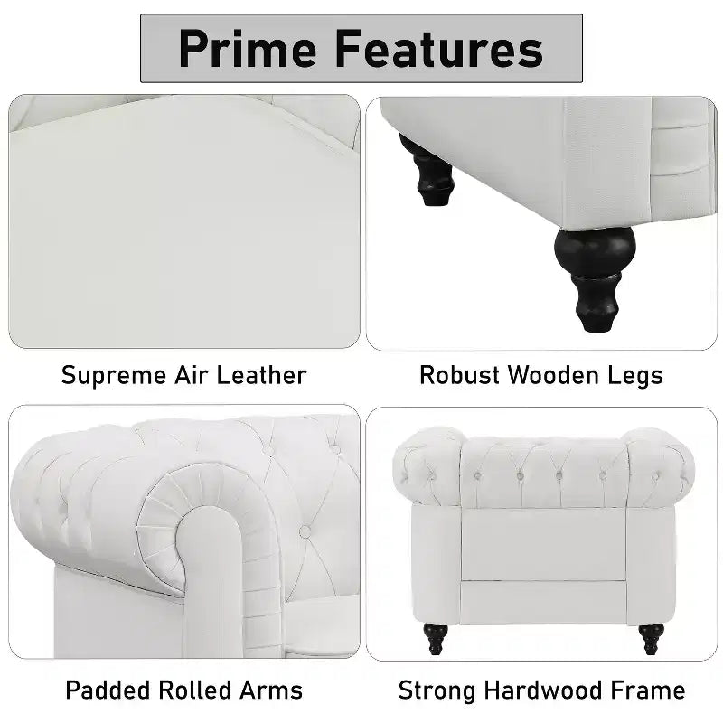 Fauteuil d’appoint capitonné de style moderne et minimaliste