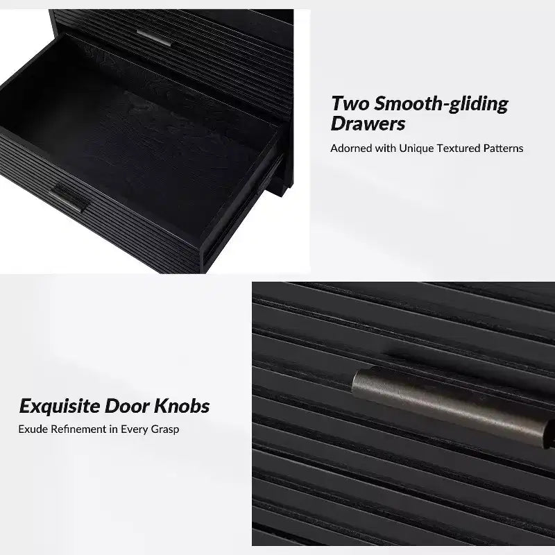 Table d’appoint avec USB et éclairage LED