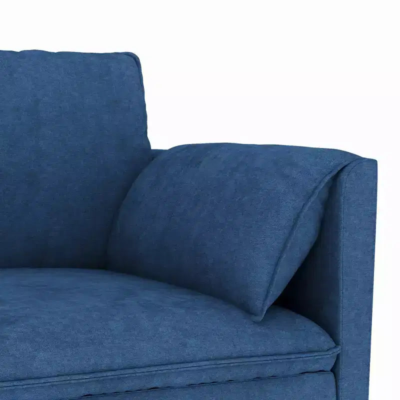Canapé 2 places moderne du milieu du siècle de 74.27'' avec poche latérale