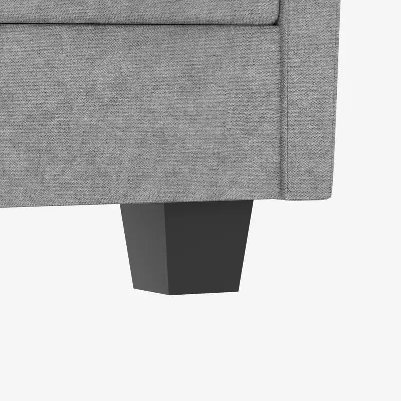 Canapé 2 places moderne du milieu du siècle de 74.27'' avec poche latérale