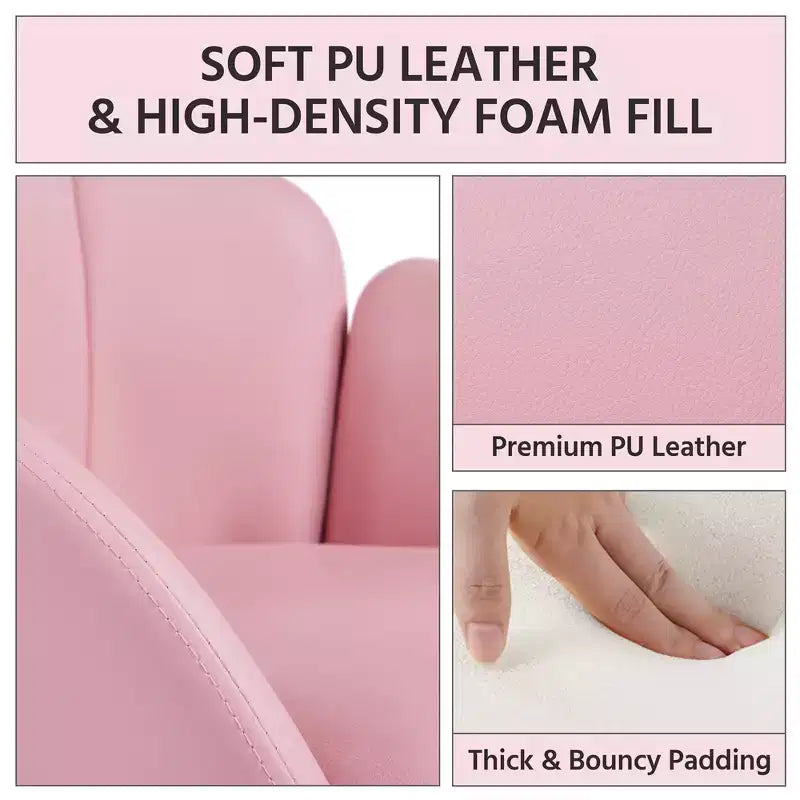 Ensemble de 2 fauteuils en velours en forme de fleur pour le salon ou la chambre