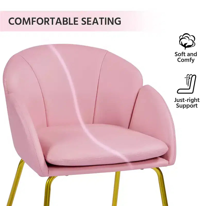 Ensemble de 2 fauteuils en velours en forme de fleur pour le salon ou la chambre