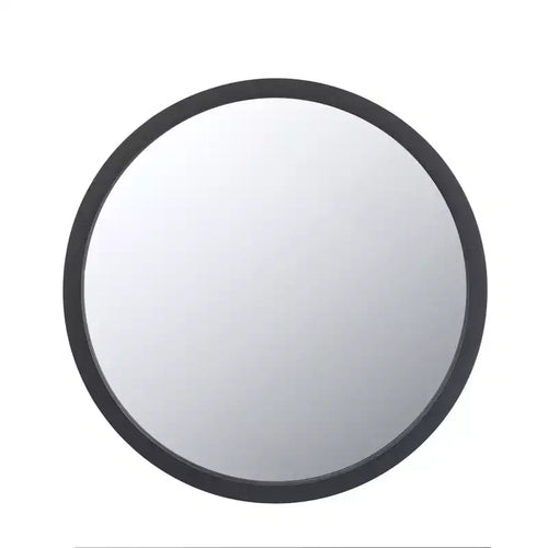 Miroir mural rond de 20 x 20 pouces avec cadre en bois noir