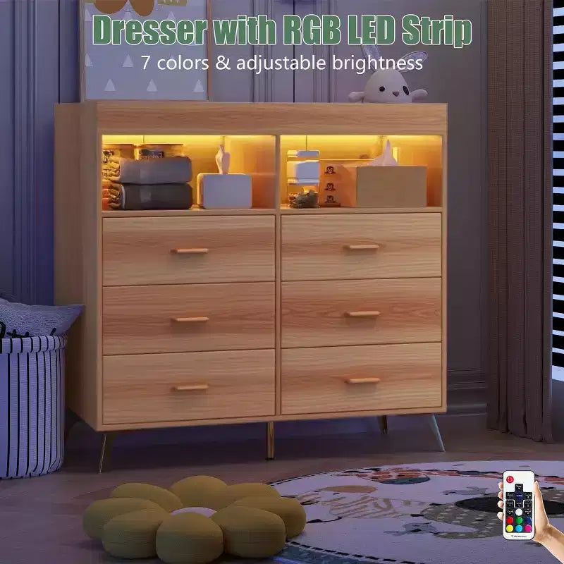 Commode à langer avec tiroirs, pieds en métal, organisateur pour chambre de bébé