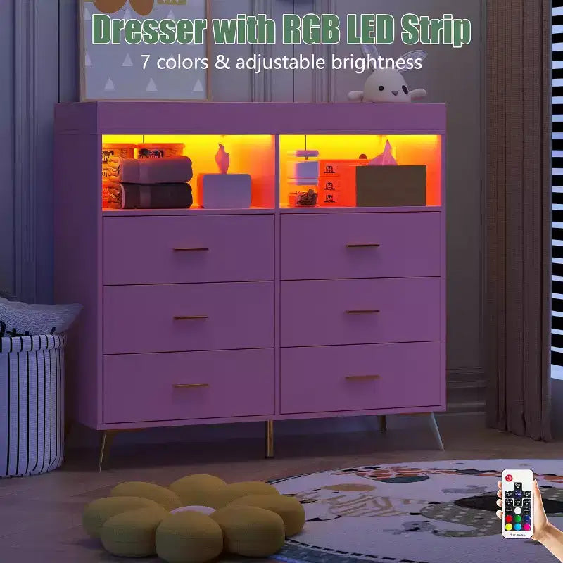 Commode à langer avec tiroirs, pieds en métal, organisateur pour chambre de bébé
