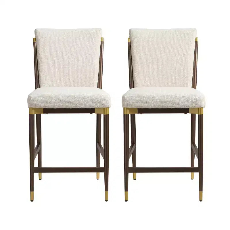 Tabourets de comptoir modernes rembourrés (lot de 2)