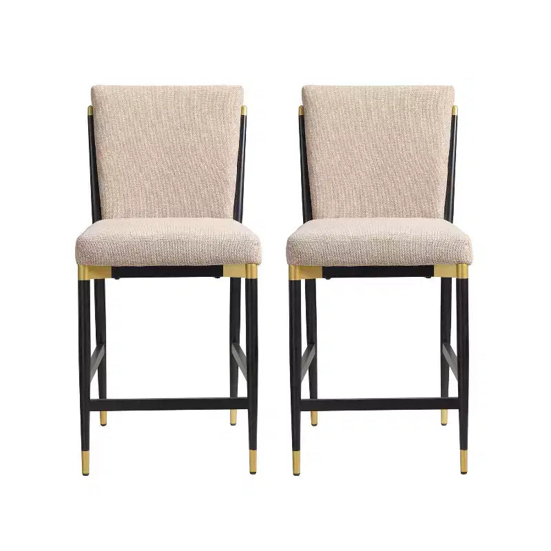 Tabourets de comptoir modernes rembourrés (lot de 2)