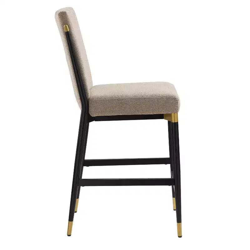 Tabourets de comptoir modernes rembourrés (lot de 2)